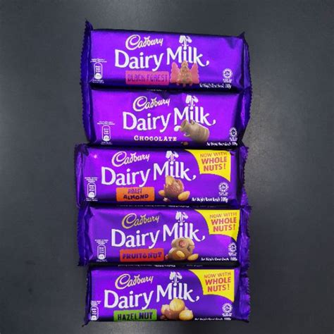 CADBURY DAIRY MILK CHOCOLATE BAR 90GM ALMOND HAZELNUT BLACKFOREST