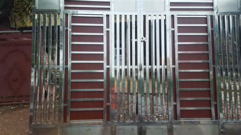 Hinged Silver Designer Ss Main Gate For Home At Rs 1350 Sq Ft In