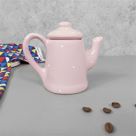 Mini Bule Porcelana Rosa Po Elo Produtos Especiais