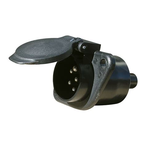 7 pins pvc socket -n (24v)