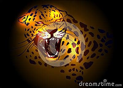 Head Roaring Jaguar Stock Vector Image 58290549