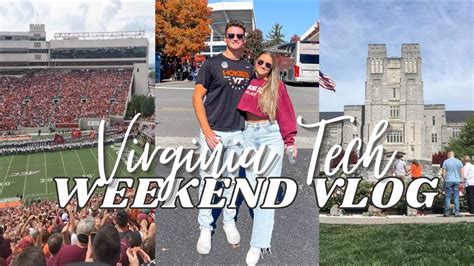 VIRGINIA TECH COLLEGE WEEKEND VLOG Virginia Tech Game Day Tailgating