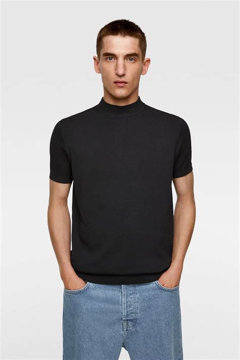 Basic Mock Neck Sweater Basics Knitwear Man Zara United States Mock