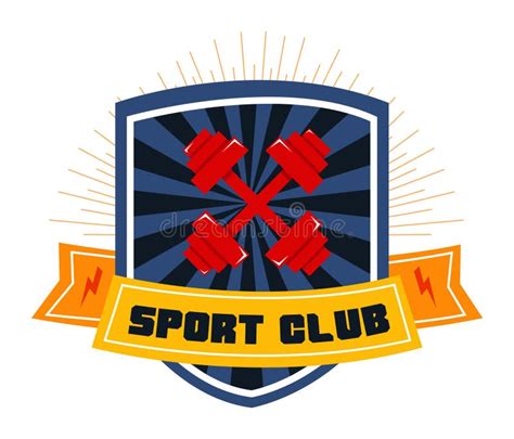 Vibrant Sport Club Logo With Dartboard And Red Darts Energetic Emblem For Athletic Team