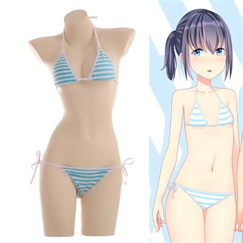 Sexy para mujer lindo Bikini fresa Anime Lencería japonesa Cosplay