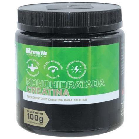 Creatina Monohidratada Growth 100g Suplemento Ganho Massa Em Promoção Ofertas Na Americanas