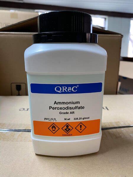 Ammonium persulfate 98 AR grade 500 กรม ขวด ยหอ Qrec Newzealand