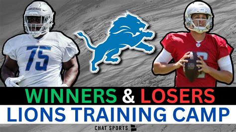 Detroit Lions Training Camp Winners Losers After The First Week Of