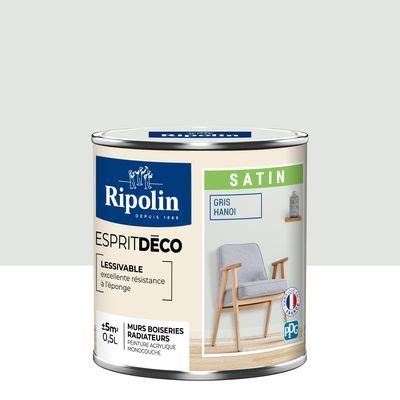 Ripolin Peinture Intérieure Couleur Satin 0 5L Gris Hanoi