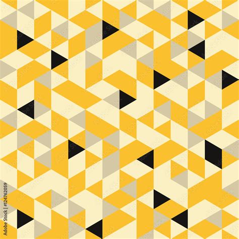 Seamless Pattern of geometric shapes Stock Vector | Adobe Stock