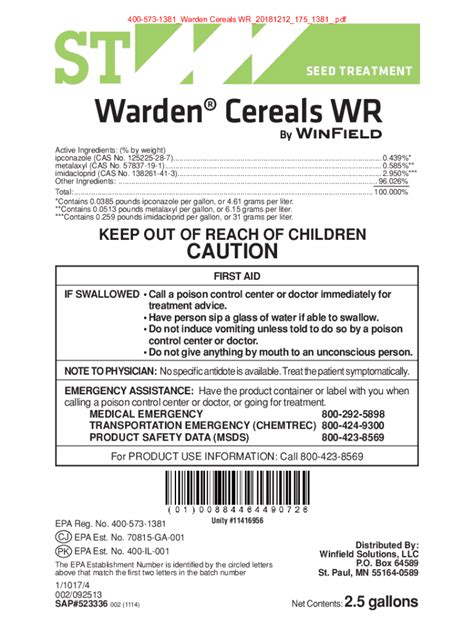 Fillable Online Warden Cereals WR Fax Email Print PdfFiller