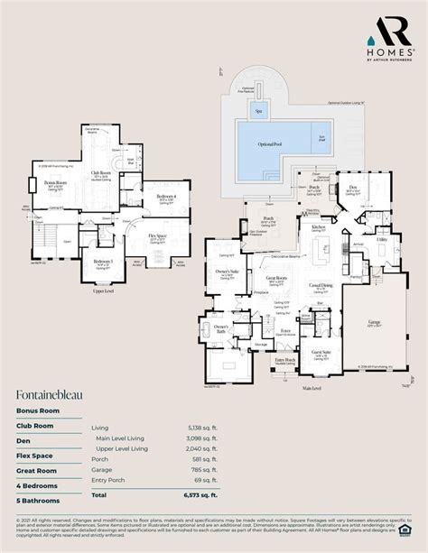 The Fontainebleau Plan AR Homes By Arthur Rutenberg Pool House