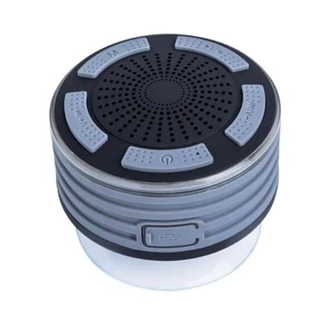 Bluetooth Speakers IPX7 Waterproof Portable Wireless Shower Speaker with LED Lights,FM Radios ...