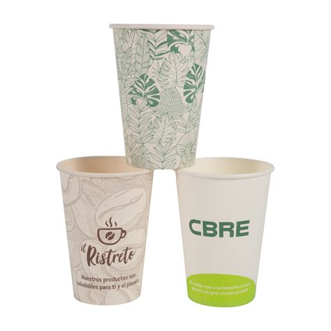 Biodegradable PLA Vending Cup 7oz Compostable 9oz Vending Paper Coffee