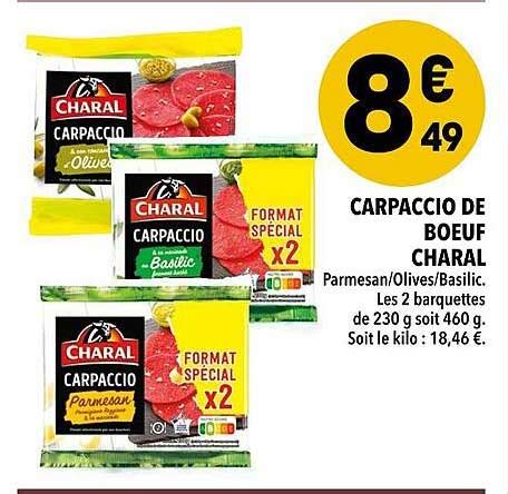 Promo Carpaccio De Boeuf Charal Chez Supeco ICatalogue Fr