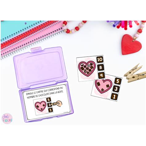 Ateliers Maternelle Saint Valentin Task Cards