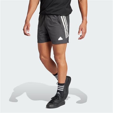 Adidas Future Icons 3 Stripes Woven Shorts Black Adidas UAE