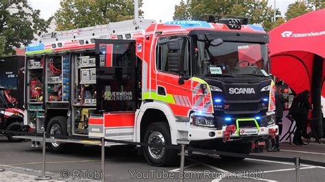 Paderborn Fire Dept Engine Scania Rosenbauer At Exterior