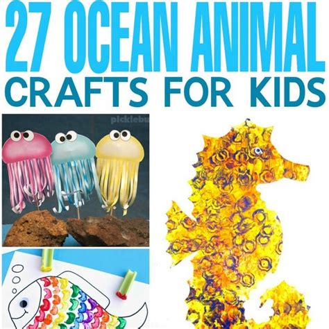 27 Ocean Animal Crafts for Kids | Ocean animal crafts, Animal crafts for kids, Animal crafts