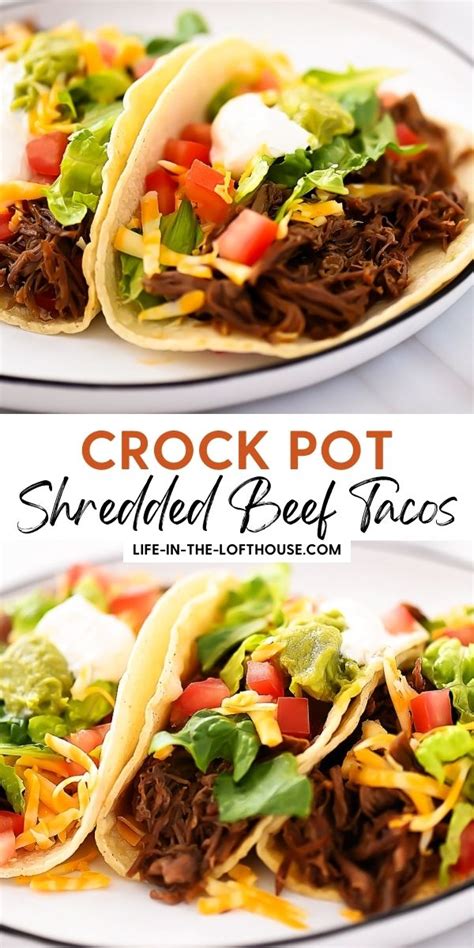 Crock Pot Shredded Beef Tacos Artofit