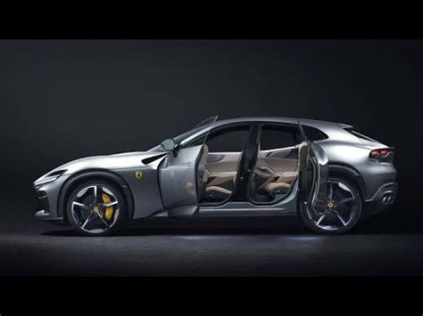 2023 Ferrari Purosangue SUV V12 Engine Sound 715 HP 0 100 All