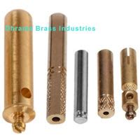 Polished Brass Plug Pins For Electrical Fittings Feature Corrosion