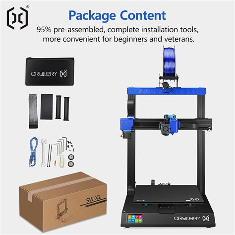 Artillery Sidewinder X2 3D Printer SW X2 FDM 3D Printers Newest Model