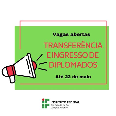 Vagas Abertas Para Transfer Ncia E Ingresso De Diplomados At Dia De