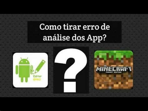 COMO RETIRAR O ERRO DE ANÁLISE DO MCPE DO JEITO MAIS FÁCIL YouTube