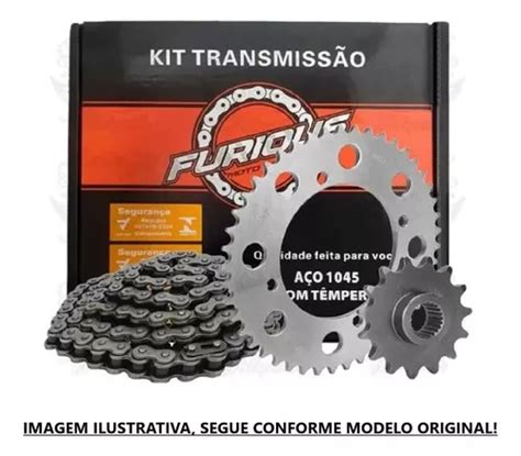 Kit Relação Transmissão Honda Biz 110i Biz 125 2018 Furious