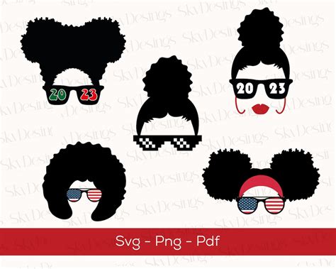 Afro Woman Svg Afro Girl Svg Afro Lady Svg Black Woman Svg African