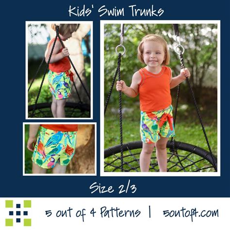 Kids' Swim Trunks - 5 out of 4 Patterns