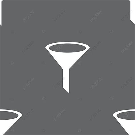 vector seamless pattern  funnel icon  gray background vector