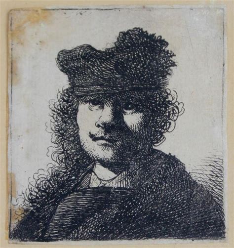 Lot Rembrandt Van Rijn Dutch Self Portrait In Cap And