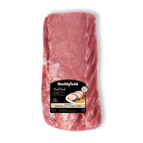 Smithfield Fresh Pork Center Cut Loin Boneless 3 6 Lb