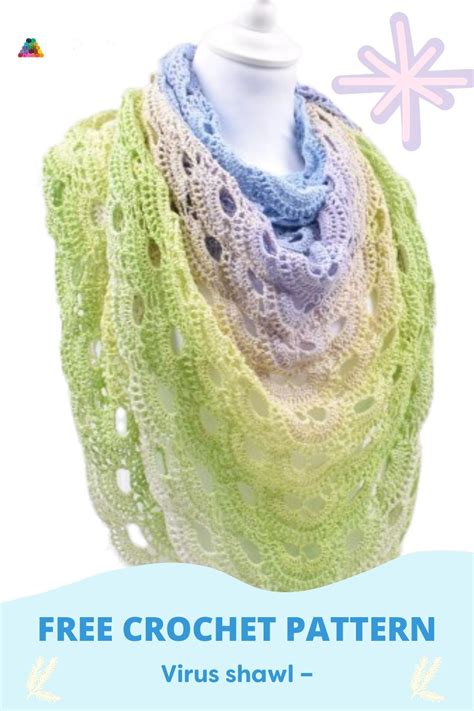 Virus Shawl Sultan Deluxe Crochet Patterns Free Crochet Pattern