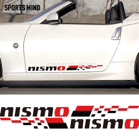 10 Pairs Nismo Car Door Sticker Decal Car Styling For Nissan Almera N16 Tiida Qashqai J10 Patrol