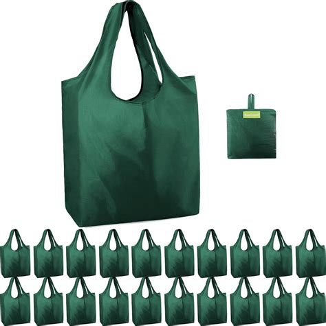 Amazon Beegreen Dark Green Reusable Shopping Bags Foldable