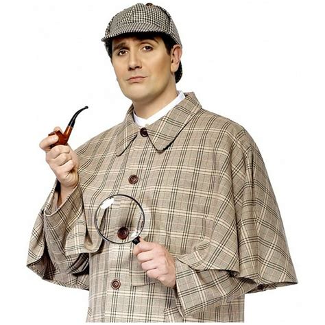 Sherlock Holmes Costume Kit With Pipe And Magnifying Glass Walmart