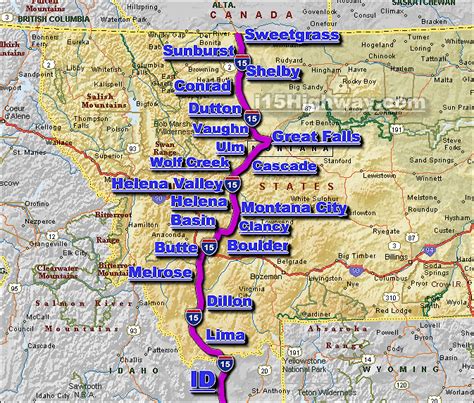 I-15 Montana Traffic Maps