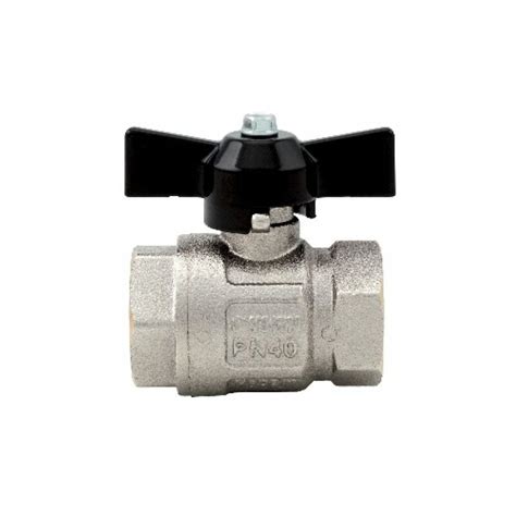 VALVOLA A SFERA FF IDEAL PASSAGGIO TOTALE 1 4 DN8 50bar 725psi Farf Nera