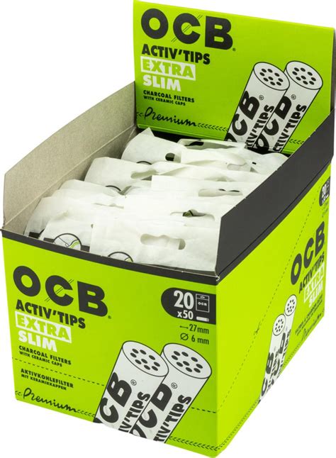 Ocb Aktivkohlefilter Activ Tips Extra Slim Mm Inh Filt