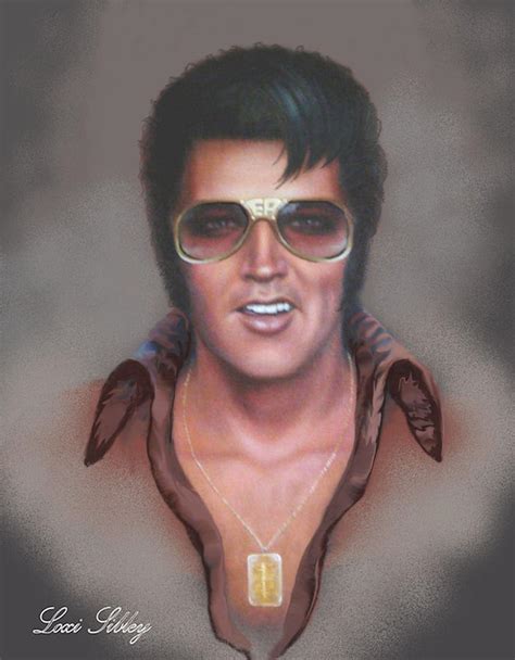 Elvis Presley In Sun Glasses Painting Elvis Presley In Sun Glasses Fine Art Print