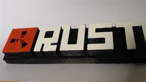 rust logo (game) by Douwe Miedema | Download free STL model ...