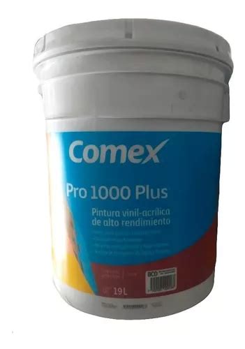 Pintura Pro 1000 Plus Comex Blanco Cubeta 19 Lts Envío Gratis