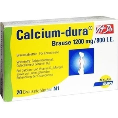 CALCIUM DURA Vit D3 1200 Mg Brausetabl Schon Ab 9 6 EUR PZN 02458281