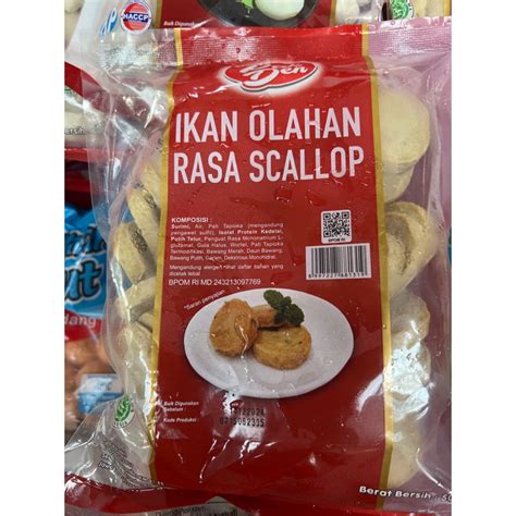 Jual Pak Den Ikan Olahan Scallop 500gr Shopee Indonesia