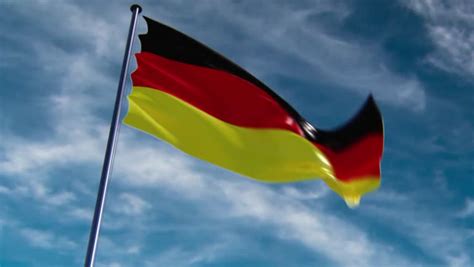 Germany Flag Hq Animated On An Epic Background Neutral Stock Footage