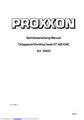 Proxxon Ut Cnc Handb Cher Manualslib