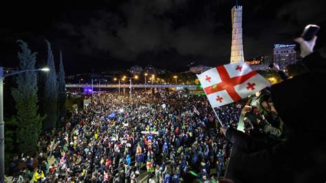 Thousands Of Protesters Rally In Georgia After Parliament Adopted A Law